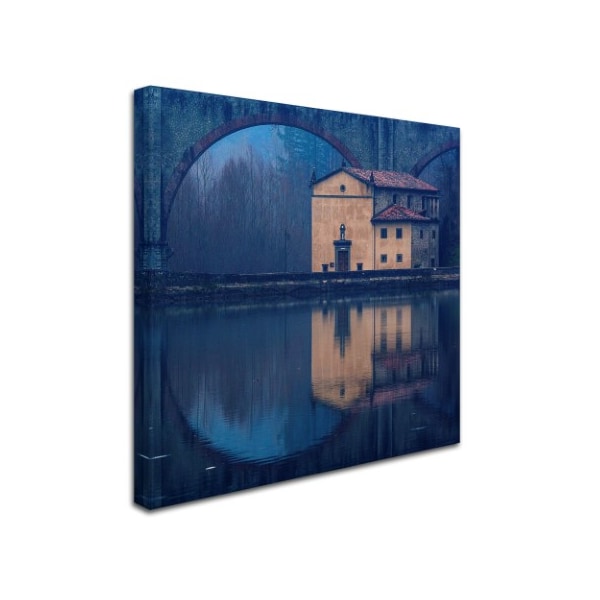 Massimo Della Latta 'Bridge And House' Canvas Art,24x24